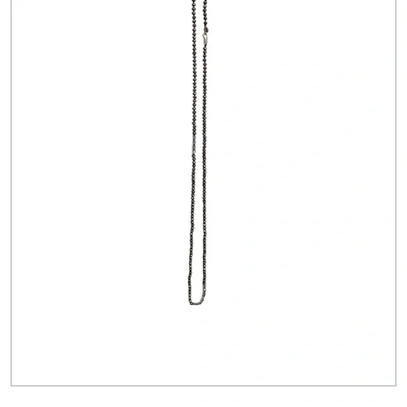 CHAN LUU Elegant SLATE and Gold Chain Necklace - Picture 2 of 11